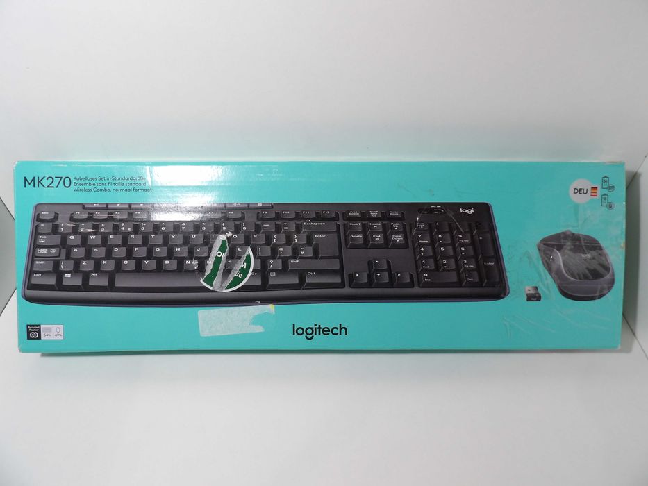 Klawiatura logitech MK270 Z niemieckim układem klawiatury  R5