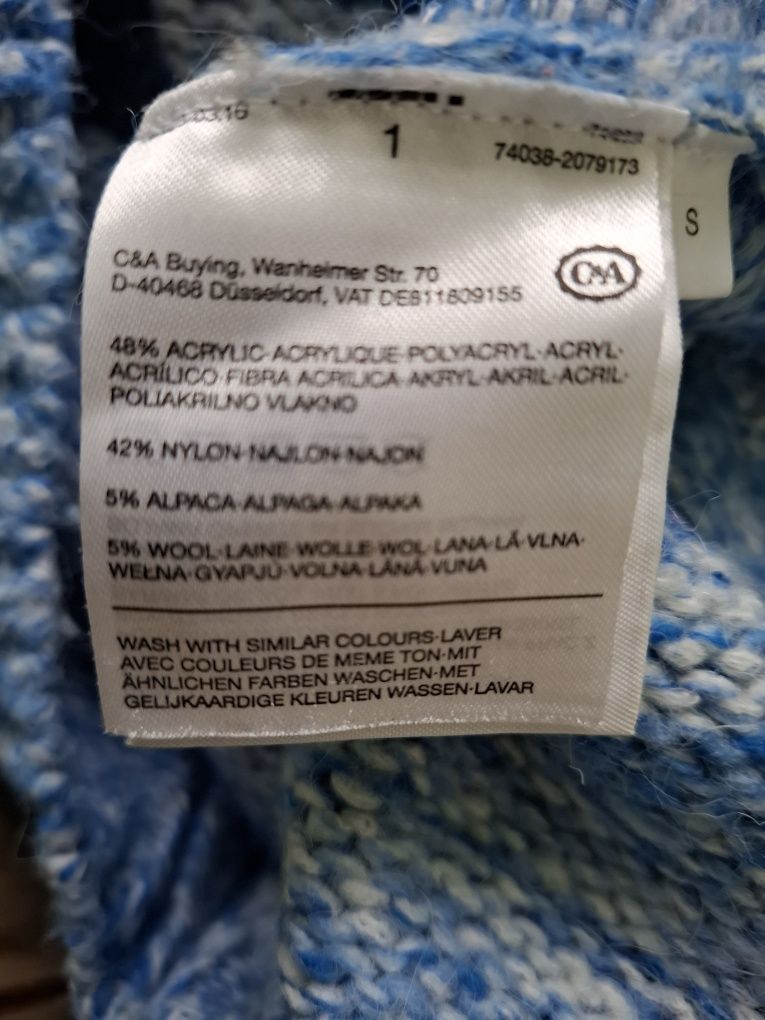 Sweter niebieski C&A
