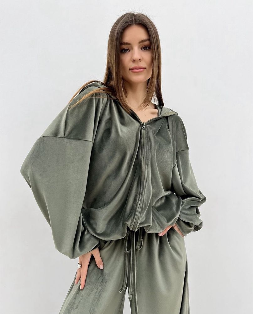 Спортивний костюм хакі колір, розмір oversize