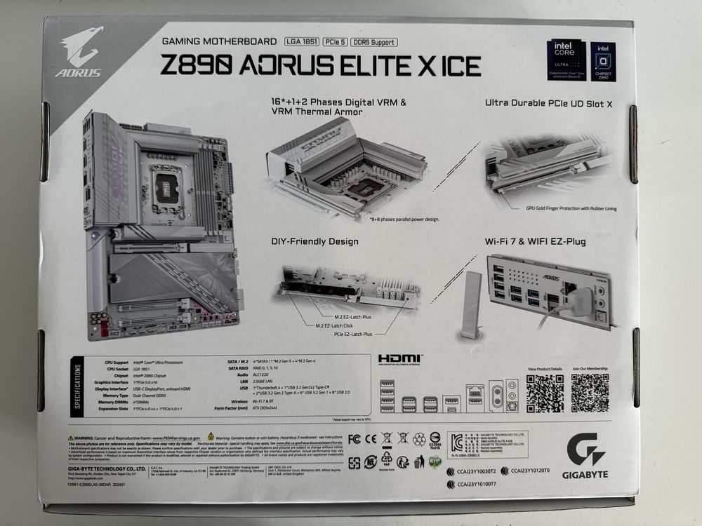 Płyta główna Gigabyte Z890 AORUS ELITE X ICE