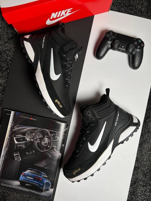 Мужские кроссовки найк Nike Rivah GTX Fur Black White [41-46]