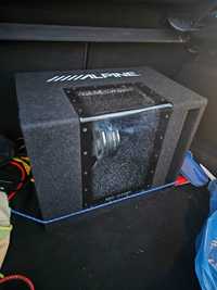 Subwoofer ALPINE SBG-1244BP +wzmacniacz