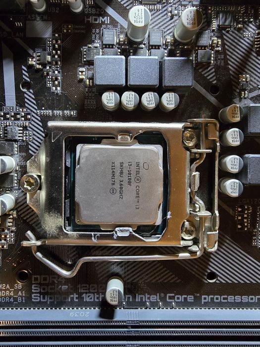 Płyta główna h410m s2h v2 + procesor i3 10100f + ddr4 3000mhz