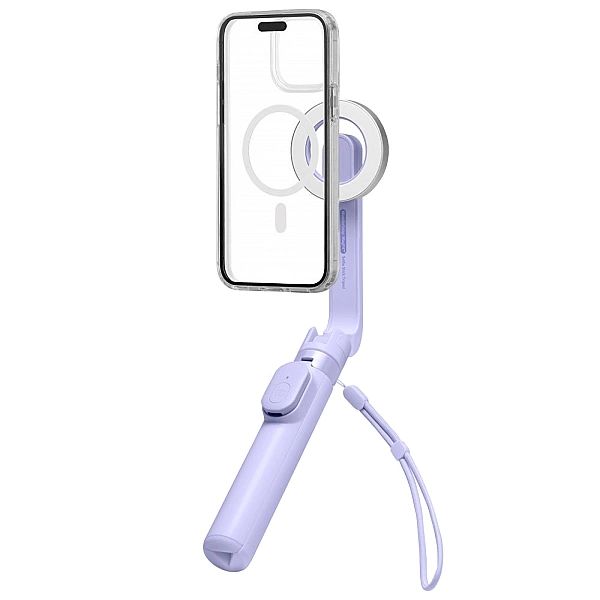 Spigen S571W Magsafe Bluetooth Selfie Stick Tripod Lavender