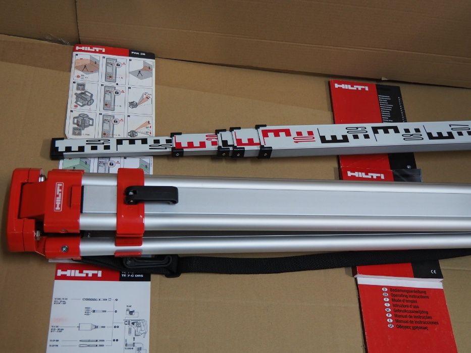 Statyw HILTI 1.6m i lata 5m do laser niwelator PR 30,35,36,25,20 cst