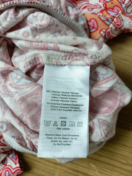 Kombinezon damski krótki na lato letni wzorzysty wiskoza kolorowy S M