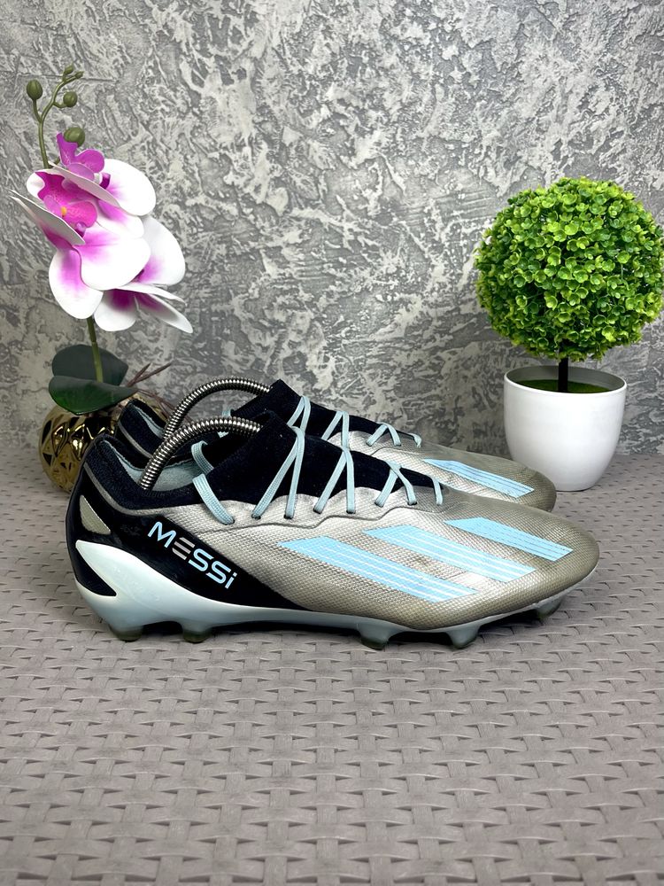 Adidas Messi бутсы 44 размер полупрофи футбольные серые оригинал
