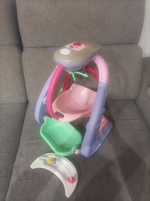 Bujaczek z lalką  + Fotelik do karmienia+ Wanienka 3w 1