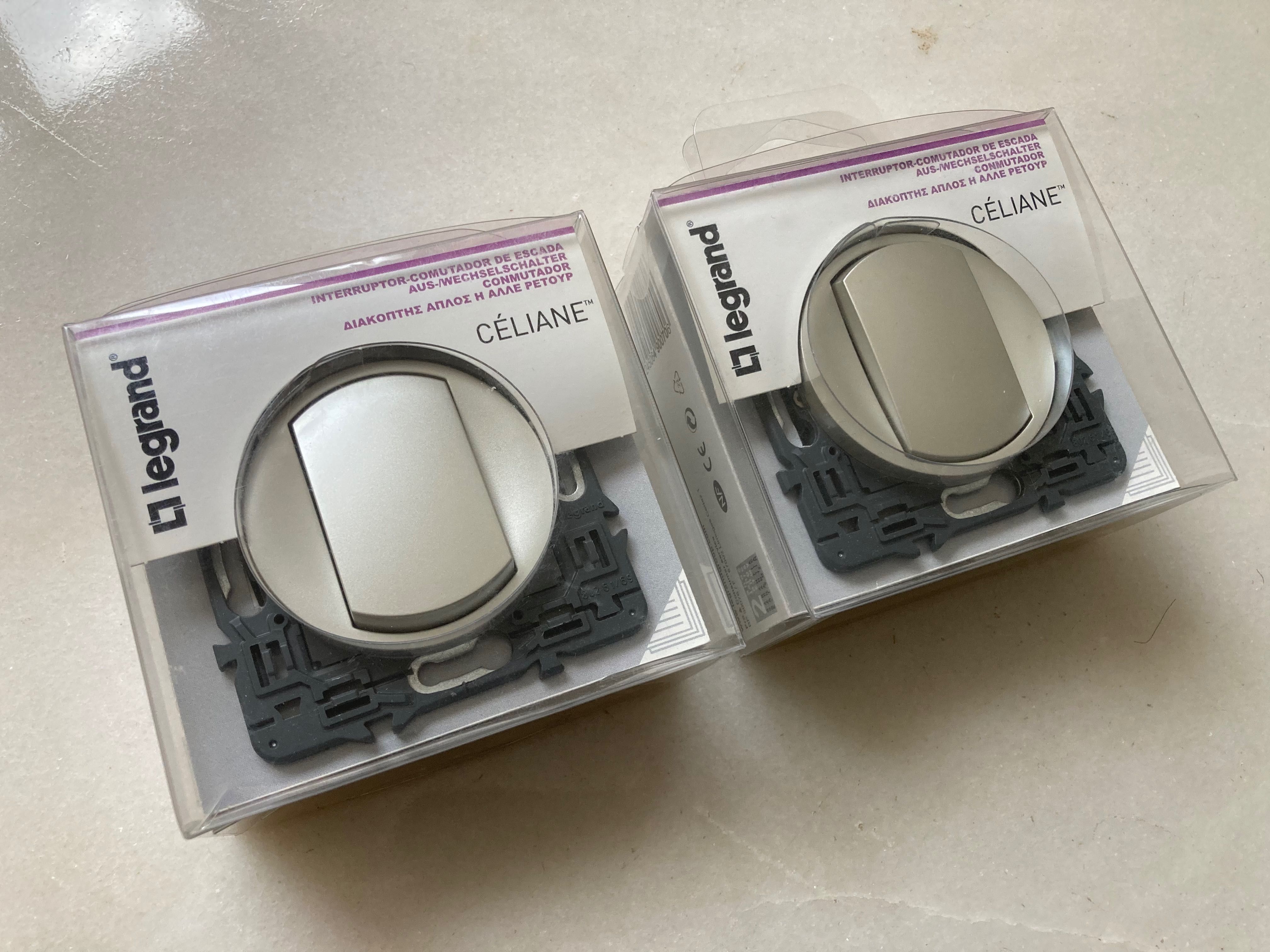2 interruptores novos Legrand Celiane