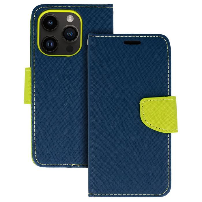 Kabura Fancy do Samsung Galaxy S20 Ultra granatowo-limonkowa