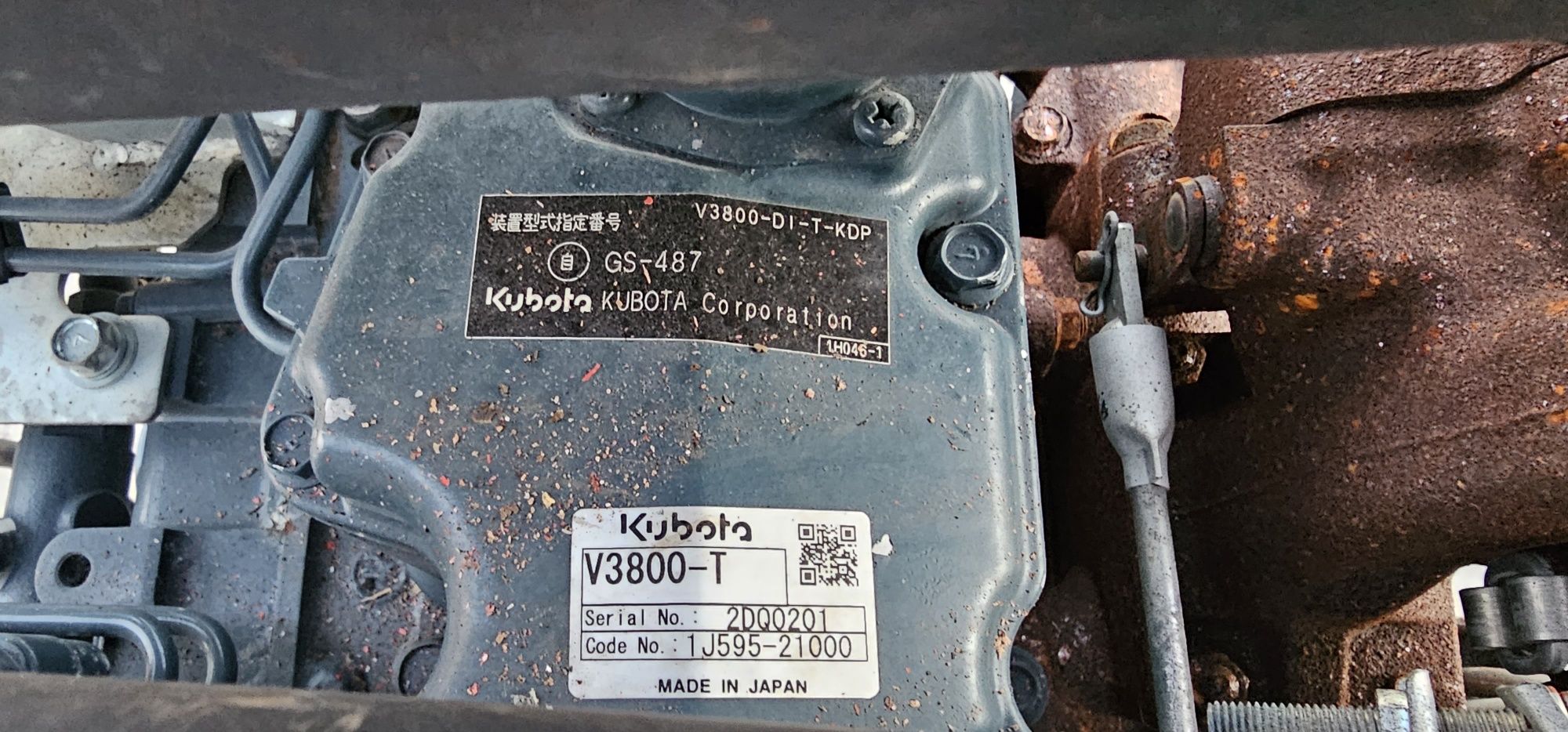 Японський Двигун Мотор Japan  Kubota V3800