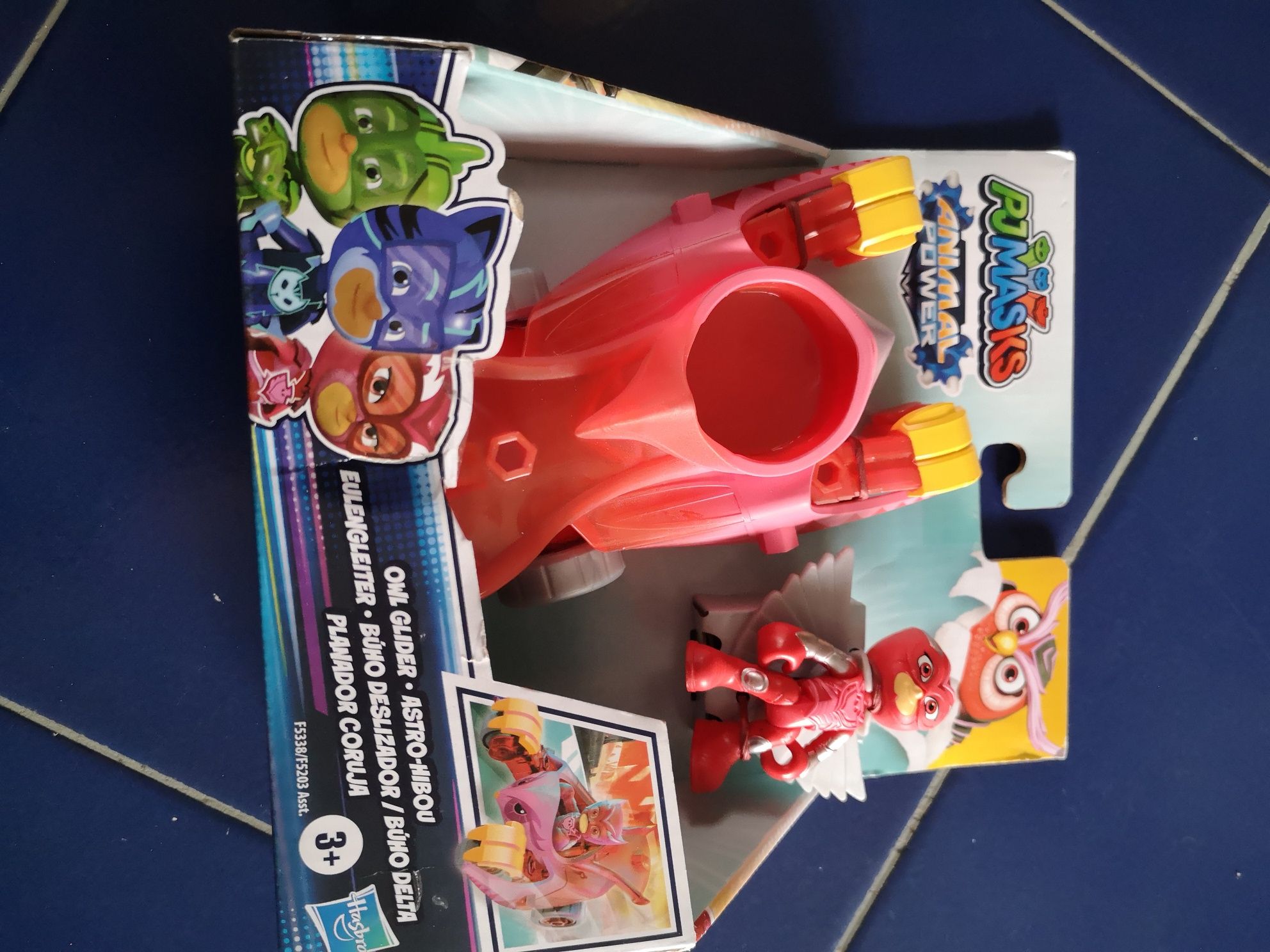 Figuras de ação pjmasks com veículos edição power animal