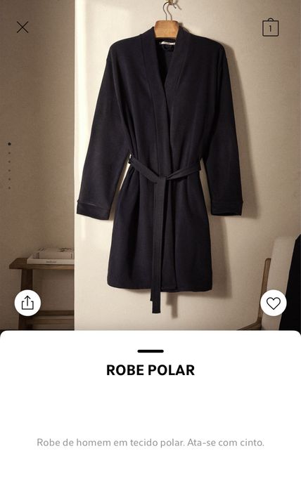 ROBE POLAR Zara Home NOVO