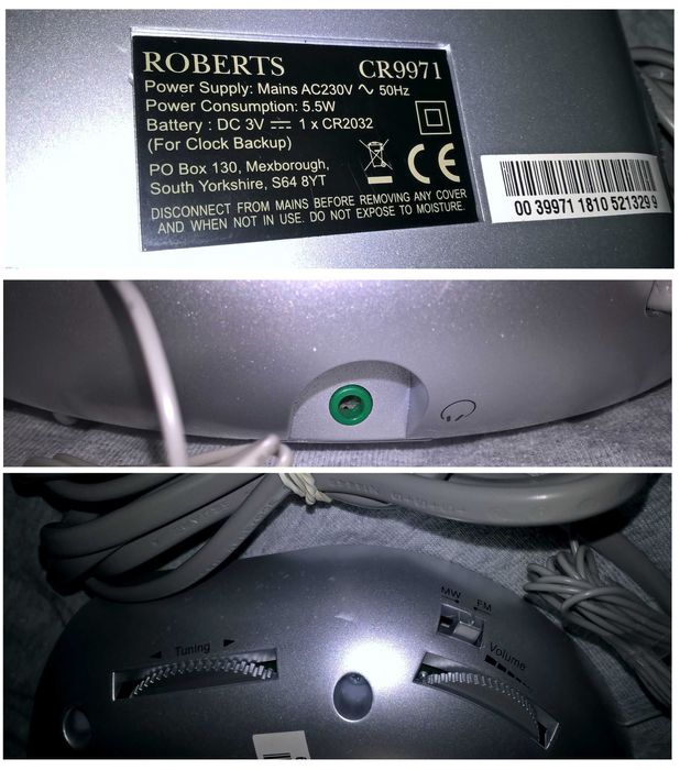 Часы настольные Roberts chrono-logic SR9971 avto set будильник радио