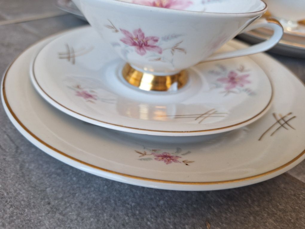10 trio sniadaniowych porcelana zestaw sniadaniowy