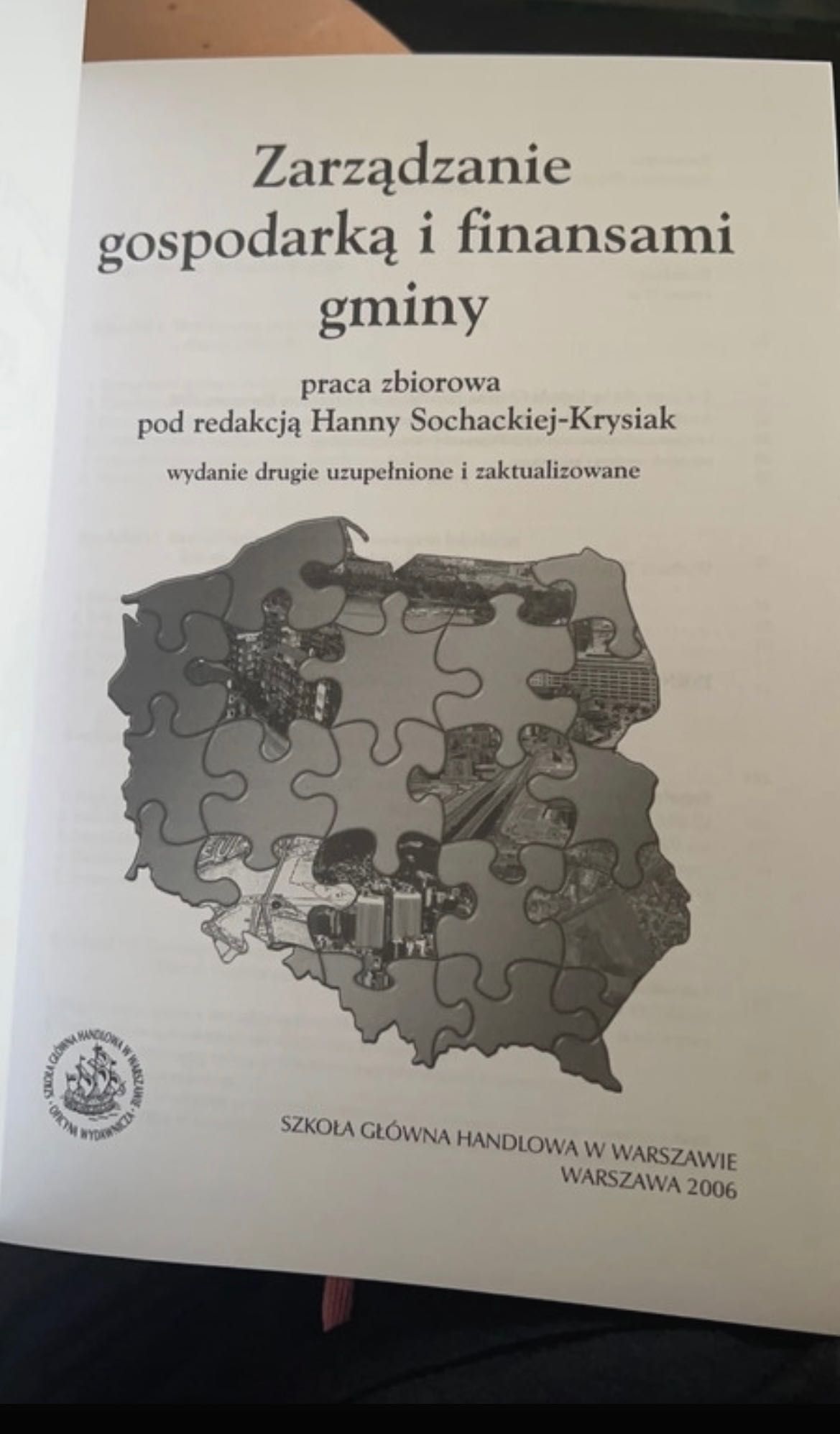 Zarządzanie gospodarka i finansami gminy SGH