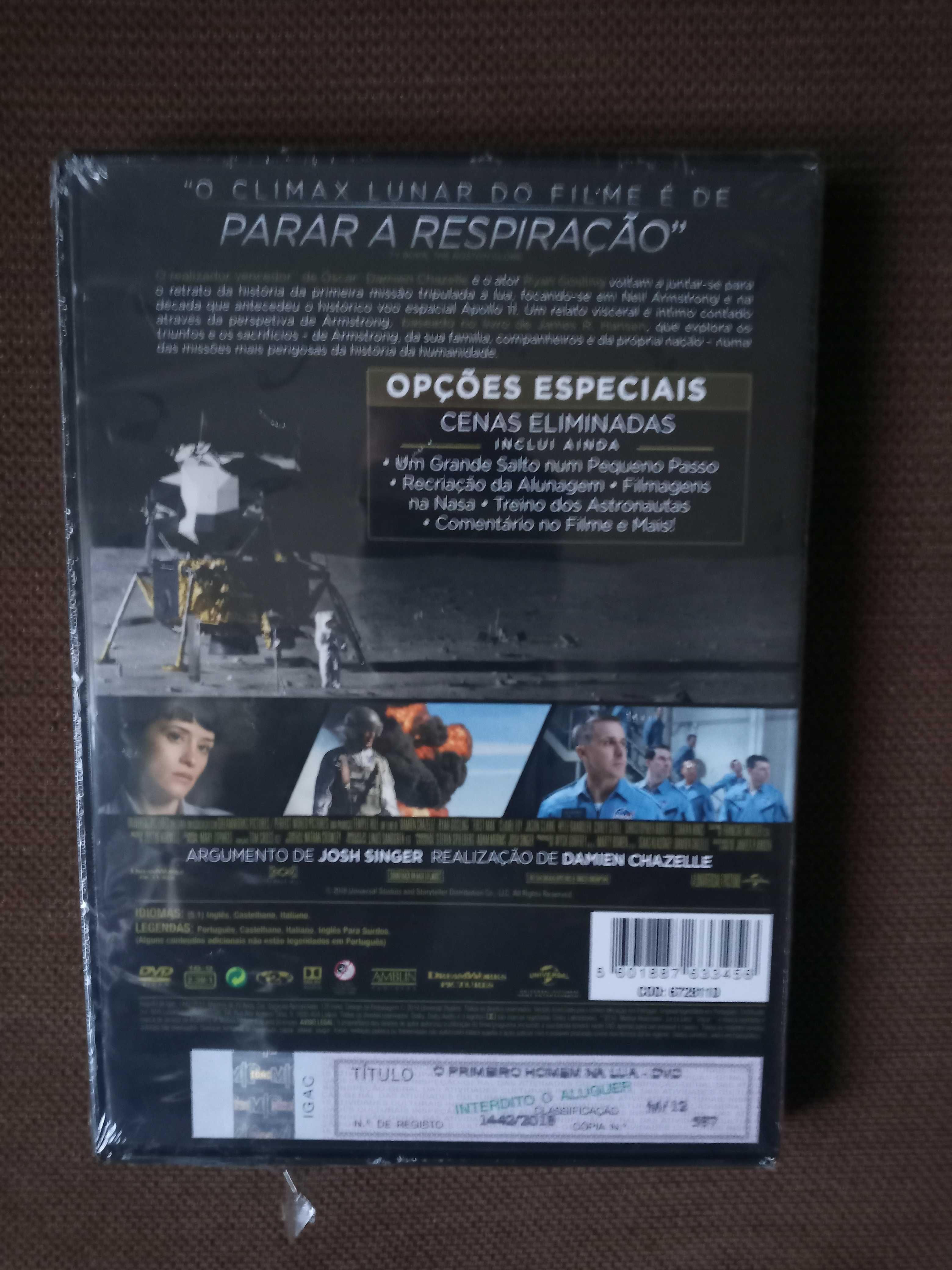 filme dvd original - o primeiro homem na lua - novo - selado