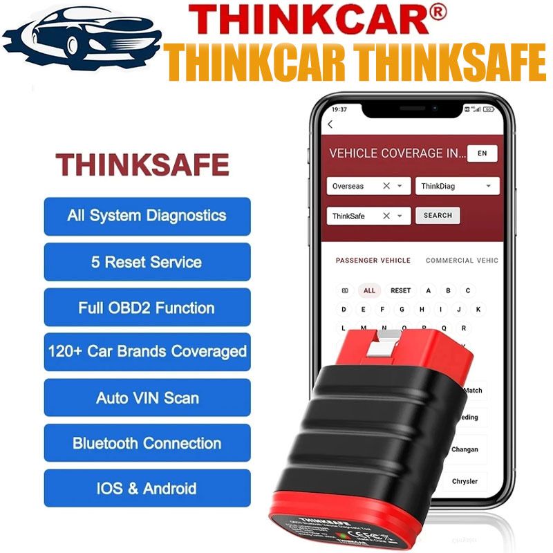 Мультимарковий автосканер Thinkcar mini, mucar bt200, ediag elite