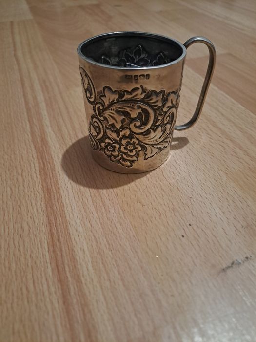 Srebro kubek koniec XIX wieku