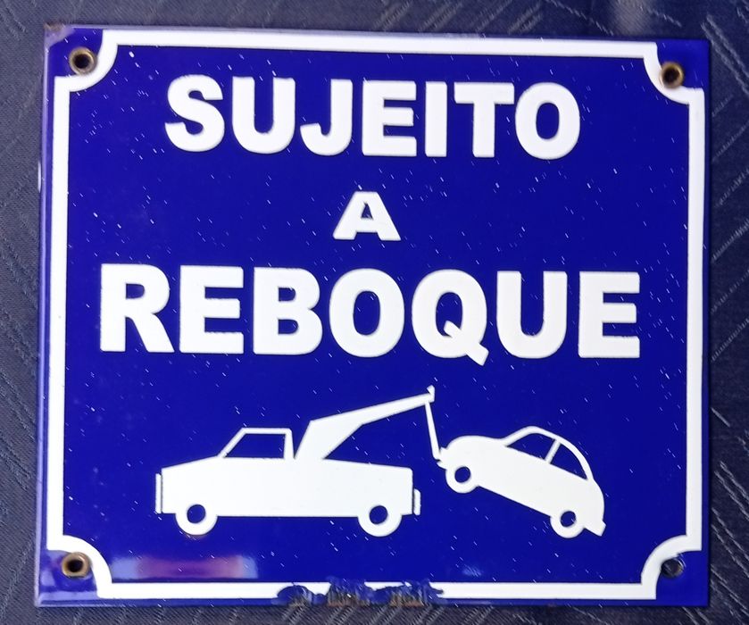 Chapa antiga esmaltada