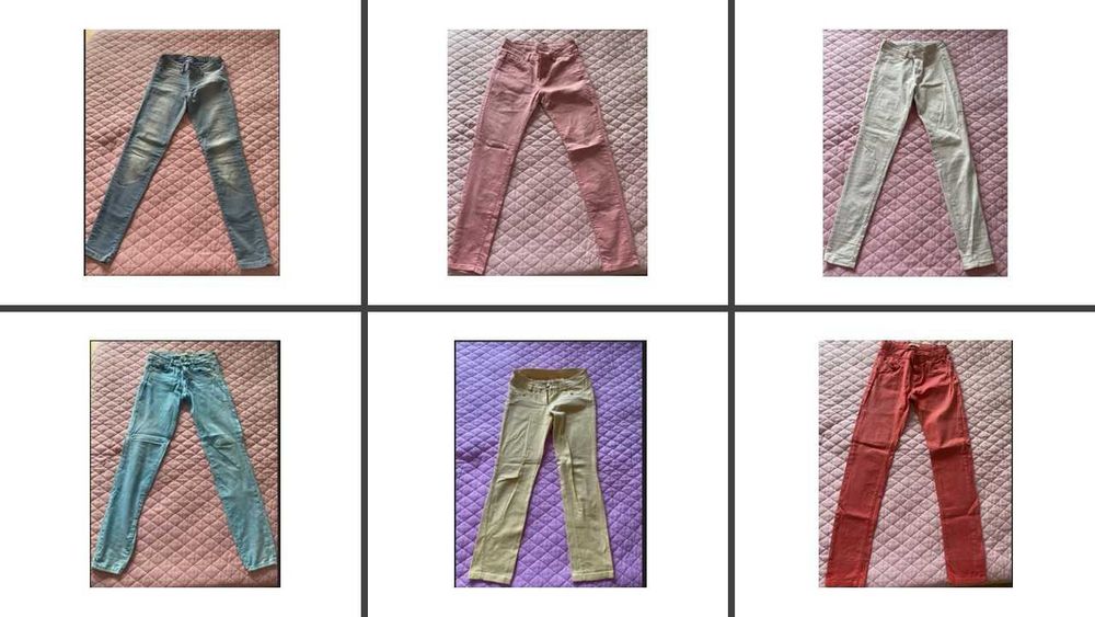 lote 20 calças skinny. tamanho 36