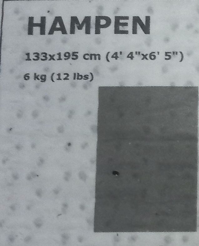 Tapetes Ikea cor de cinza.