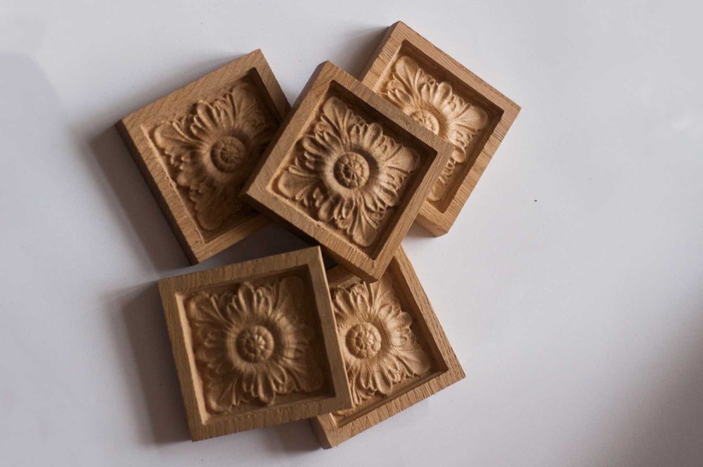 Резной деревянный декор для декорирования мебели