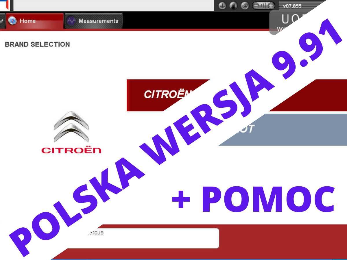 NAJNOWSZY Diagbox 9.91 PL + 7.01-8.55  Lexia Citroen Peugeot PSA FULL