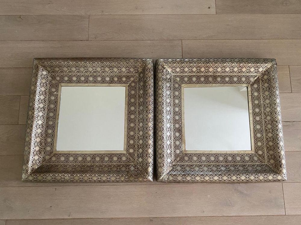 Marokanskie lustra Zara Home 2 sztuki