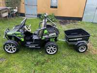 Quad z przyczepką