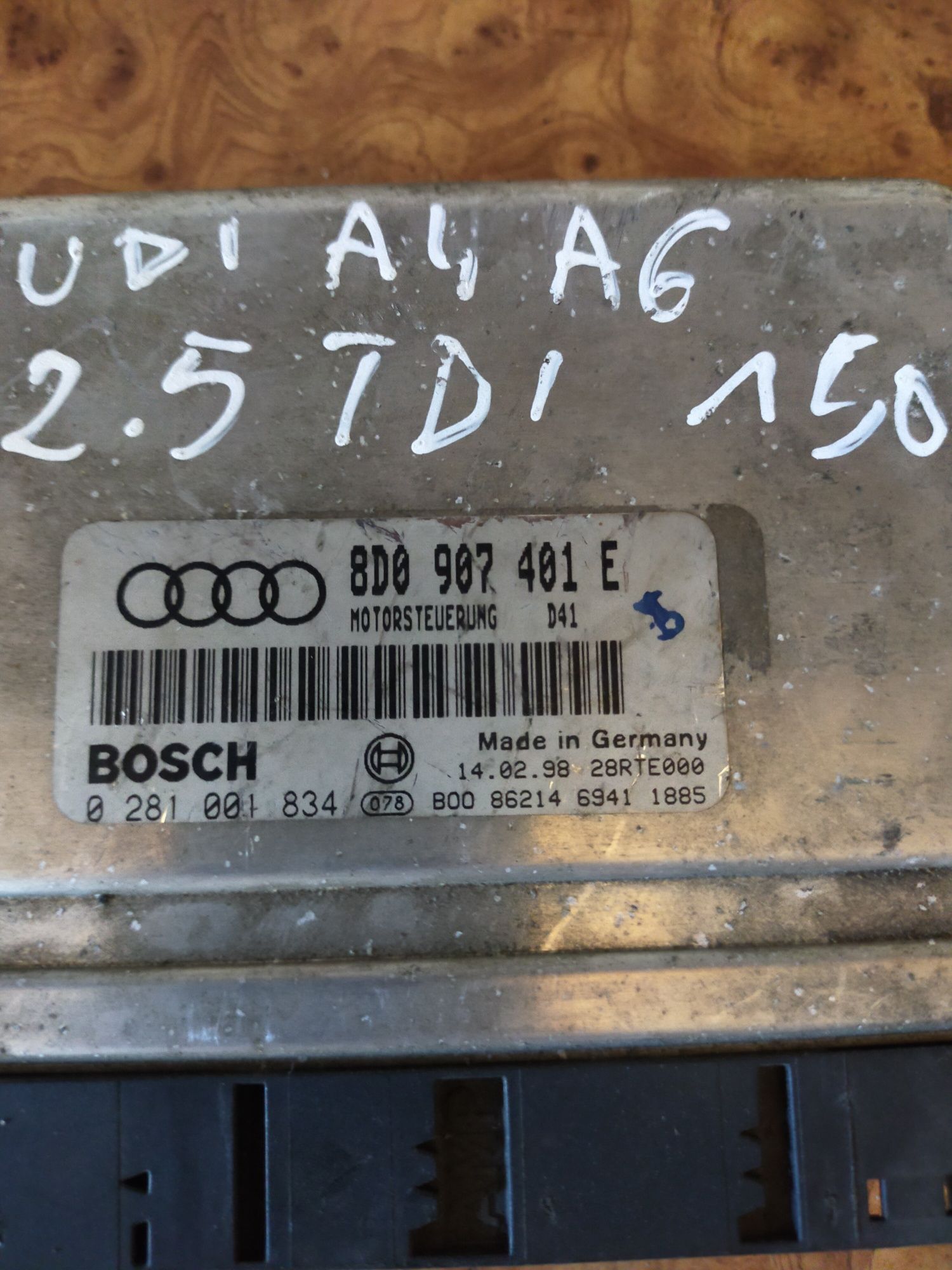 Sterownik silnika audi a4 b5 a6 c5 2.5tdi 4b0.907.401e