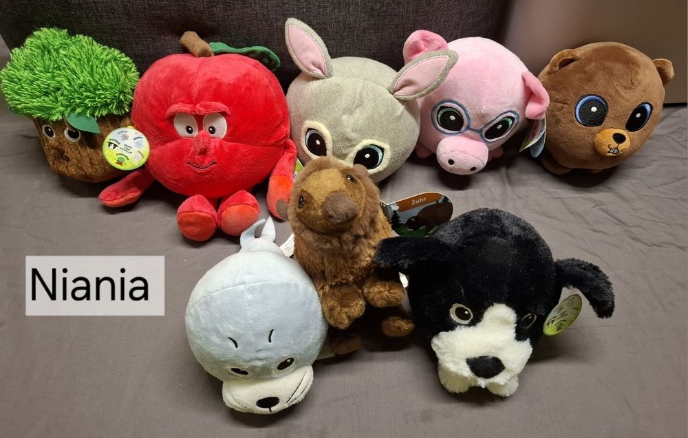 Pluszak Smok Świnka Piesek Jabłko Kaczor Donald