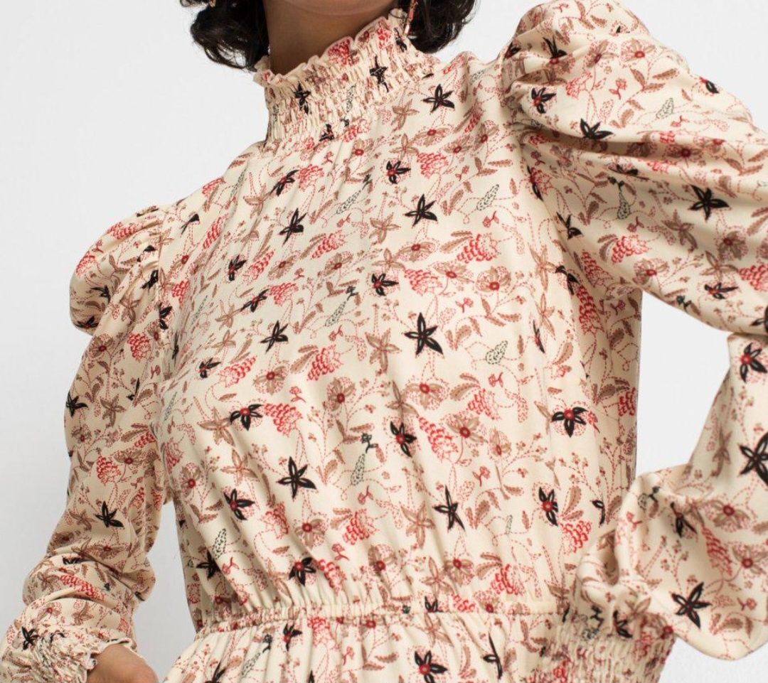 Nowa sukienka boho kremowa 48