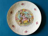 Talerz Royal Doulton Walentynki, vintage, porcelana