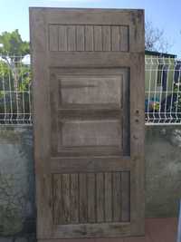 Porta de exterior madeira maciça