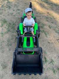OGROMNY NOWY Zestaw traktor koparka na akumulator dla dziecka 24V 400W
