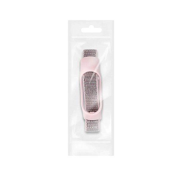 Opaska / Pasek Nylonowy Braders do Xiaomi Mi Band 5 / 6 / 7 różowy