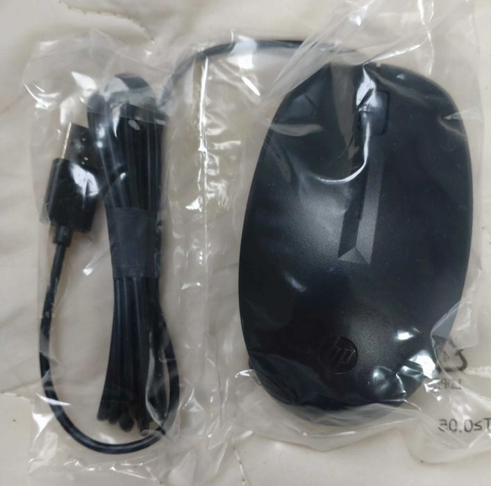 HP 125 mysz komputerowa przewodowa * Wired Mouse * czarna NOWA