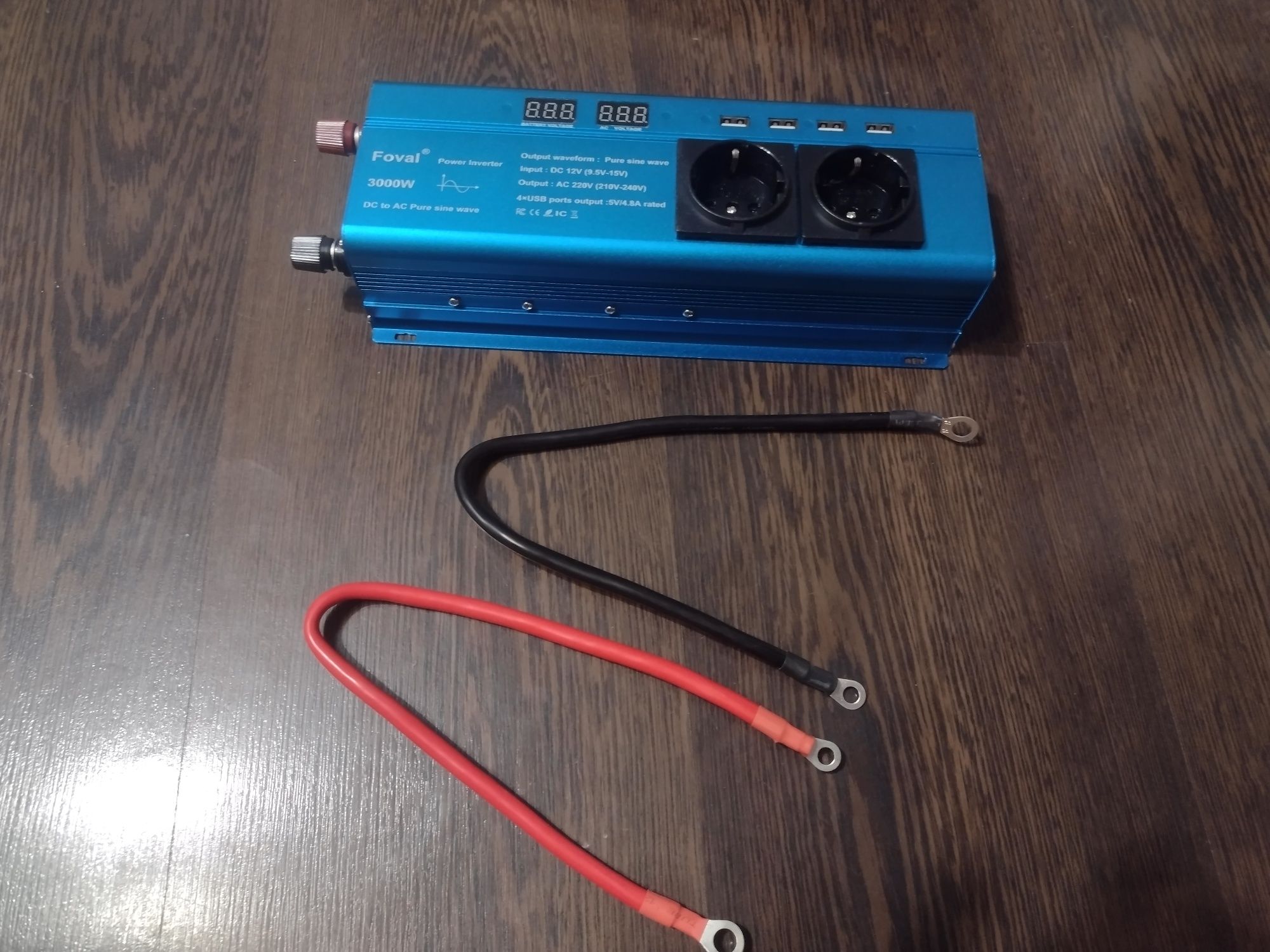 Інвертор Foval  чиста синусоїда 3000 w  12v