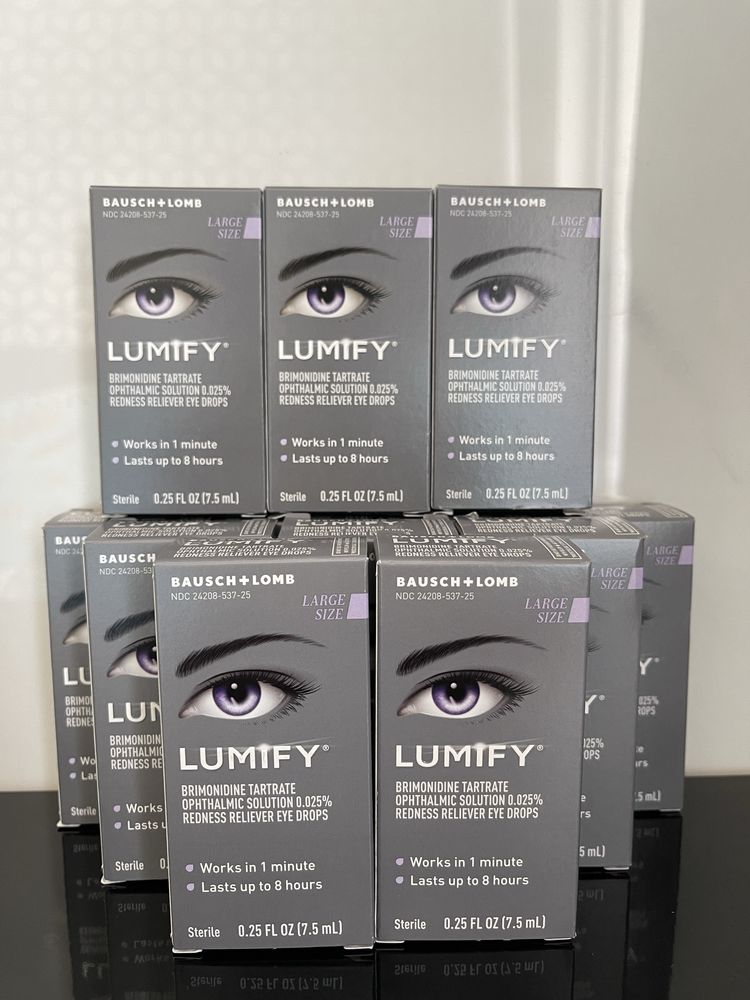 Krople LUMIFY Bausch+Lomb nowe 7,5ml