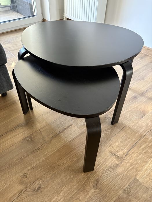 2 Stoliki kawowe czarne z Ikea