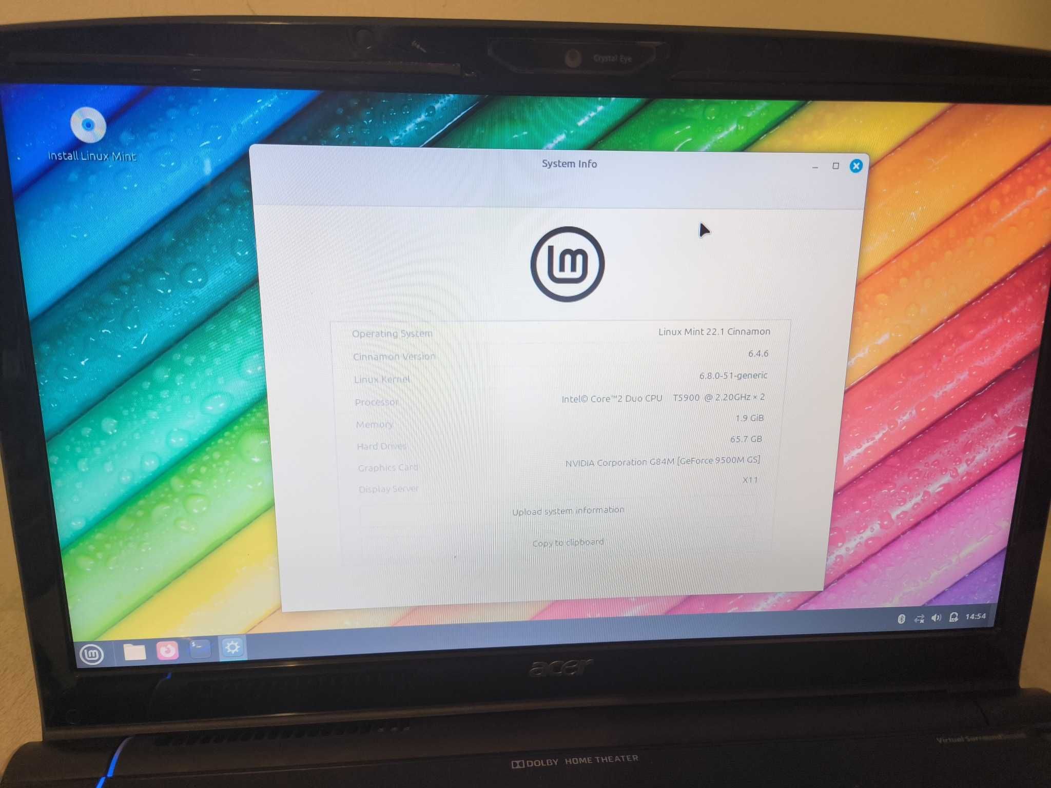 Acer Aspire 6920G, Intel Core 2 Duo, Nvidia GeForce HDMI WiFi