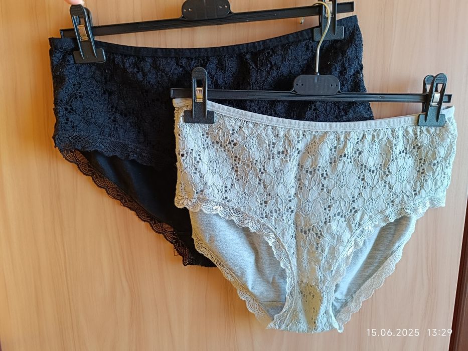 2 pary bawełnianych majtek damskich r 44