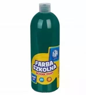 Farba szkolna w butelce, zielona (1000 ml). Astra. Nowy Produkt