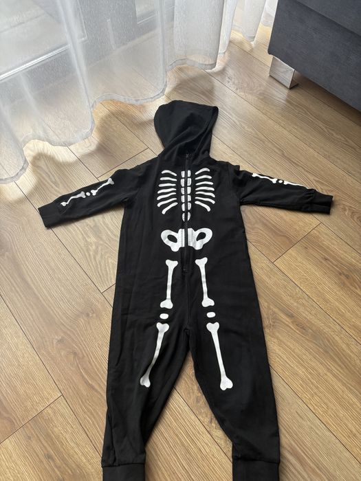 Kościotrup strój Halloween 98/104