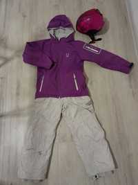 Komplet narciarski dla dziecka dziewczynki na.8-10 lat kurtka spodnie