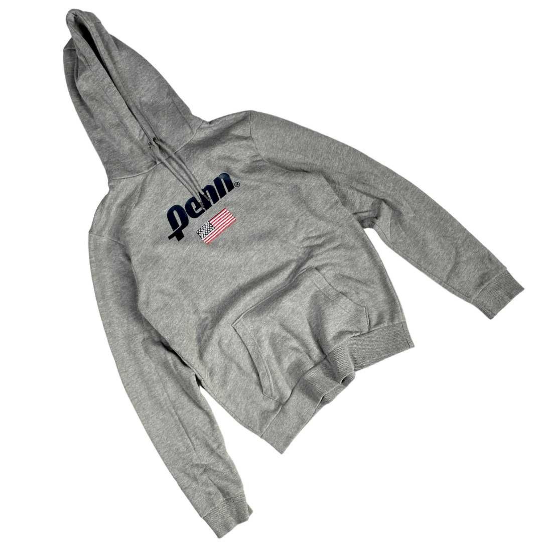 PENN hoodie szara bluza z kapturem z dużym nadrukiem (S/M) Primark