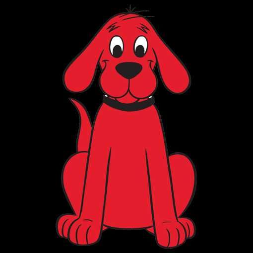 Nowe bambosze Pies CLIFFORD z bajki o czerwonym psie, wkładka 14 cm