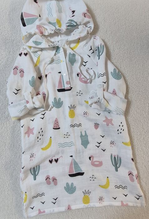 Туніка пляжна муслін 62-158 розміри