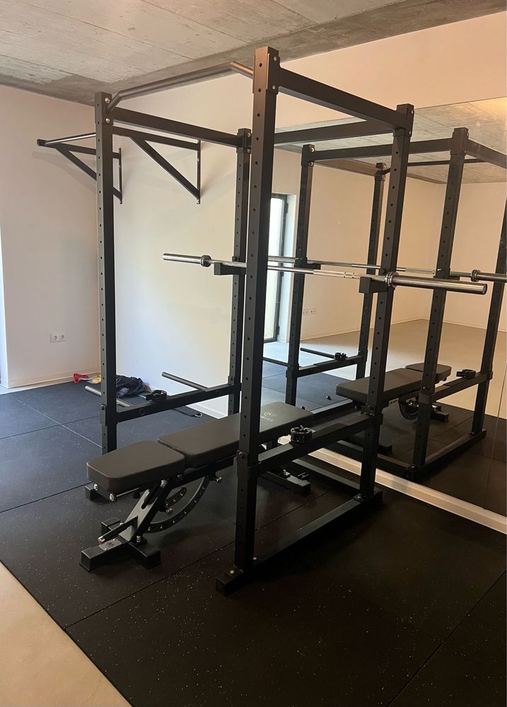 Rack squat de treino, crossfit musculação
